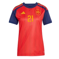 Camiseta España Mikel Oyarzabal #21 Primera Equipación Replica Mundial 2026 para mujer mangas cortas